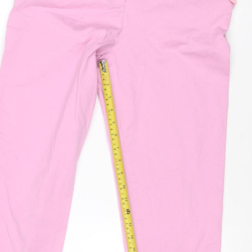 ASOS Women Pink Chino Trousers Size 12 Regular Straight