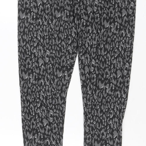 Marks and Spencer Women’s Black Animal Print Stretch Leggings Size 12