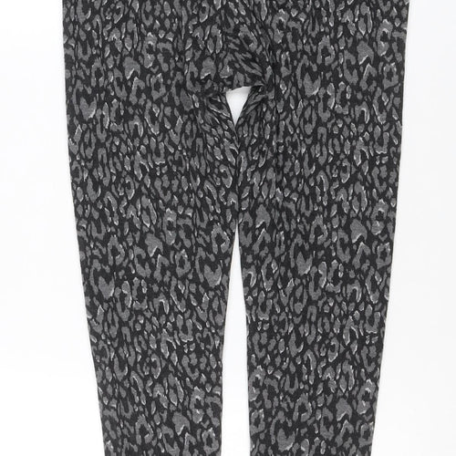 Marks and Spencer Women’s Black Animal Print Stretch Leggings Size 12