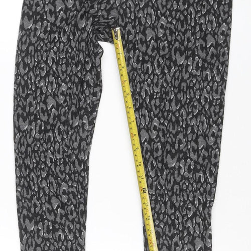 Marks and Spencer Women’s Black Animal Print Stretch Leggings Size 12