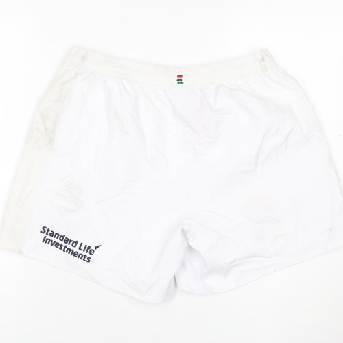 Canterbury Men's White Rugby Shorts Size 36 Athletic Polyester