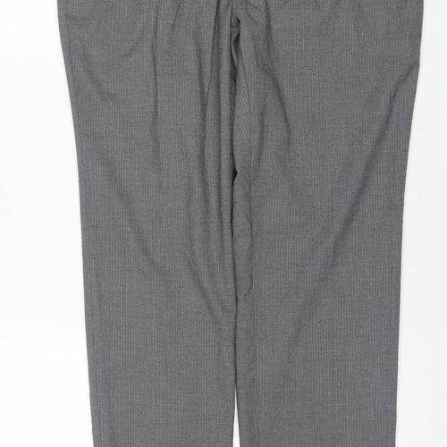 Marks and Spencer Men's Grey Slim Fit Dress Trousers 34W