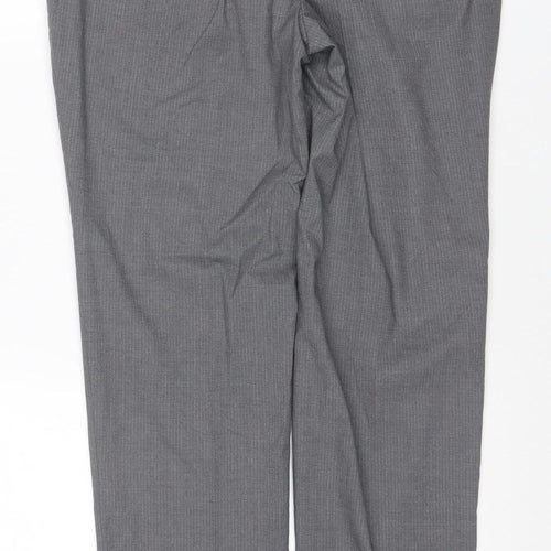 Marks and Spencer Men's Grey Slim Fit Dress Trousers 34W