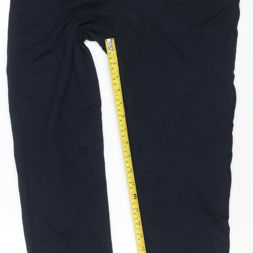 Marks and Spencer Womens Black Size 12 Regular Viscose Blend Leggings