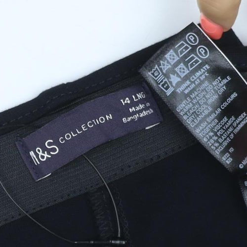 Marks and Spencer Women’s Black 14L Stretch Dress Trousers