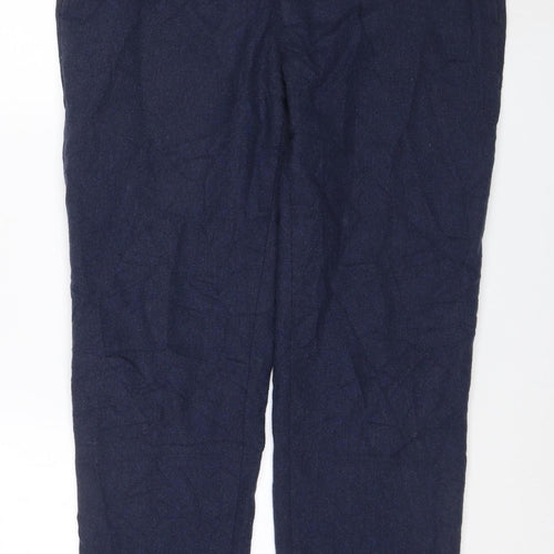 Marks and Spencer Men's Blue Wool Blend Tailored Dress Pants 38S