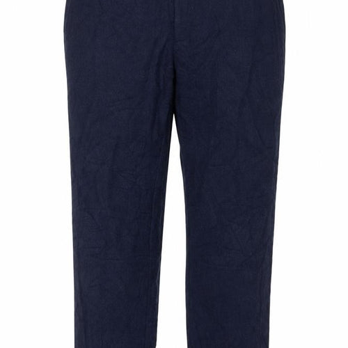 Marks and Spencer Men's Blue Wool Blend Tailored Dress Pants 38S