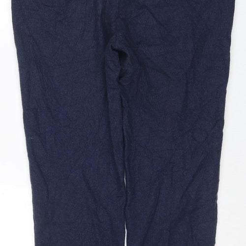 Marks and Spencer Men's Blue Wool Blend Tailored Dress Pants 38S