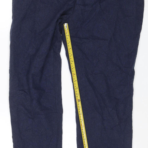Marks and Spencer Men's Blue Wool Blend Tailored Dress Pants 38S