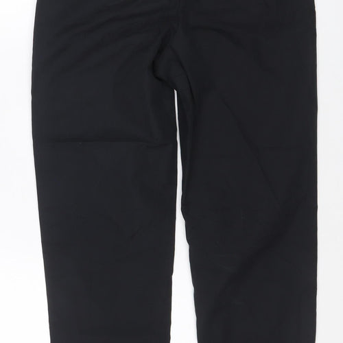 Marks and Spencer Womens Black Size 8 Straight Leg Work Trousers
