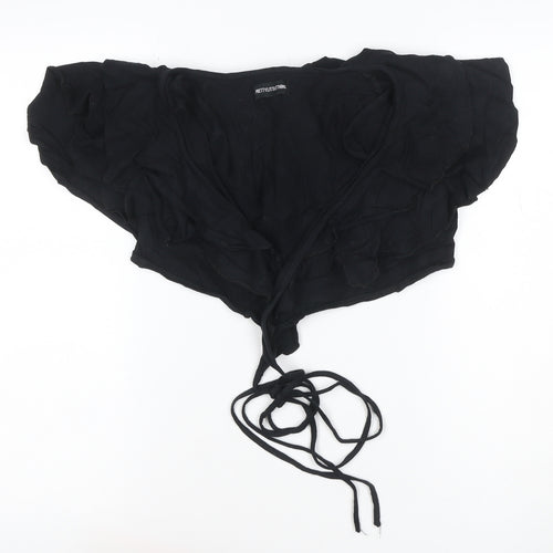PrettyLittleThing Women’s Black Off Shoulder Cropped Blouse Size 6