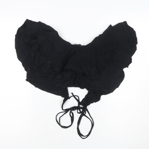PrettyLittleThing Women’s Black Off Shoulder Cropped Blouse Size 6