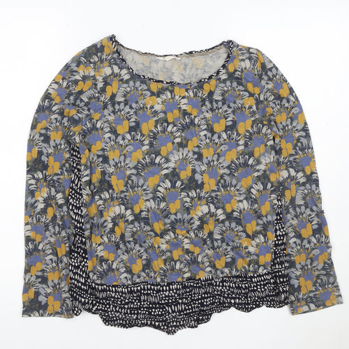 White Stuff Women’s Multicoloured Floral Tunic Blouse Size 10