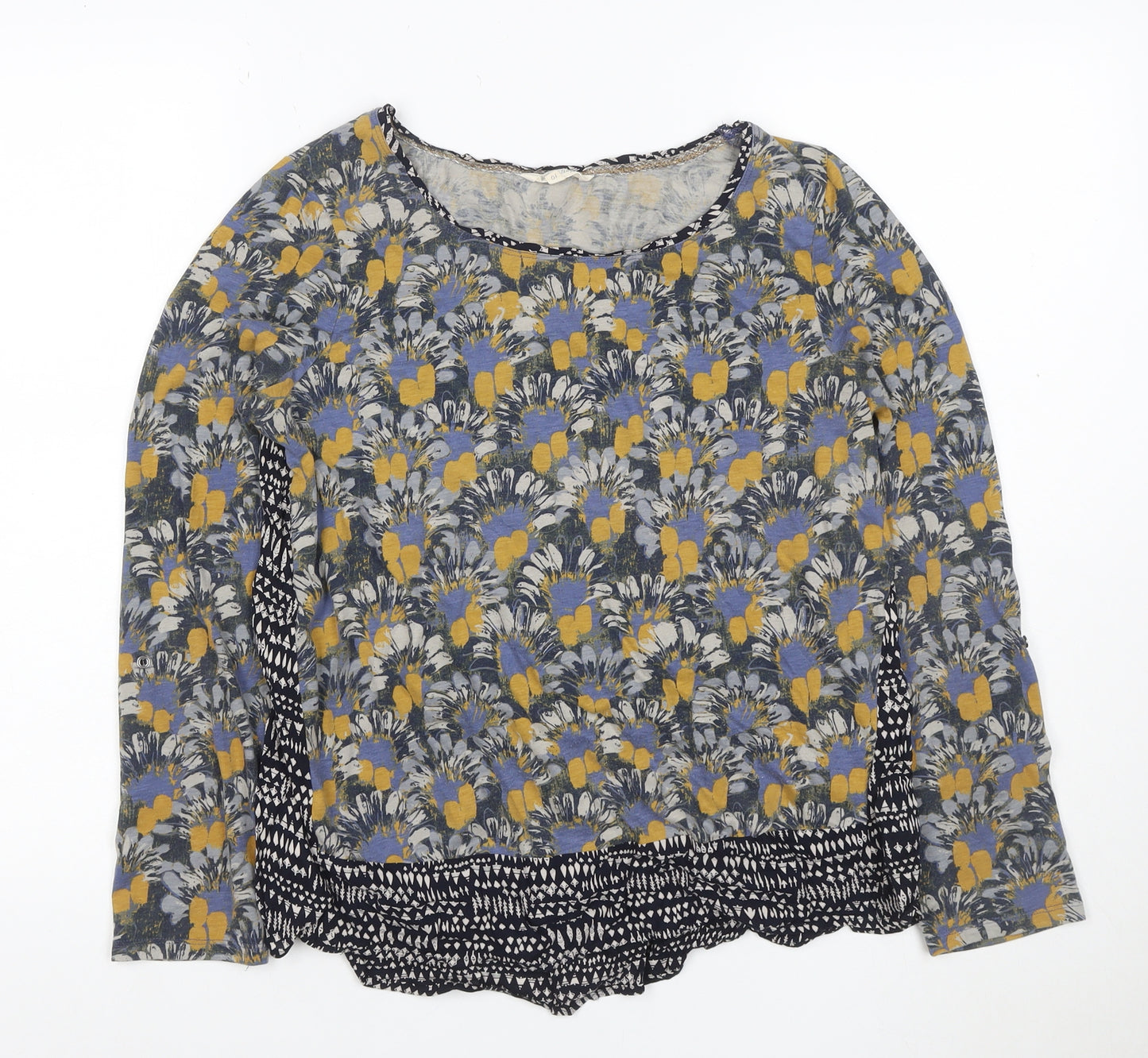 White Stuff Women’s Multicoloured Floral Tunic Blouse Size 10