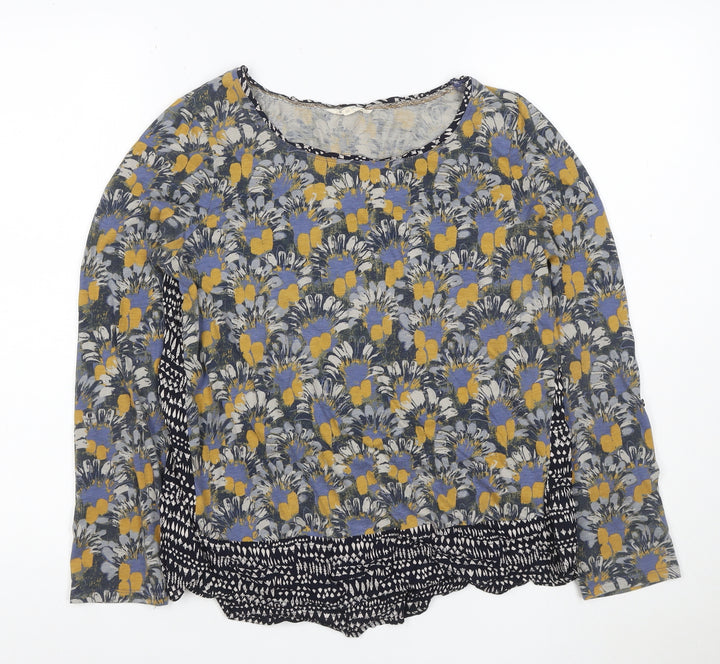 White Stuff Women’s Multicoloured Floral Tunic Blouse Size 10