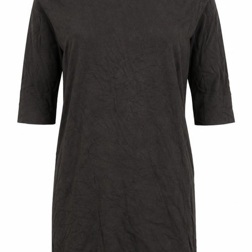 Majestic Filatures Women Brown Cotton Cashmere Knee Length T-Shirt Dress S