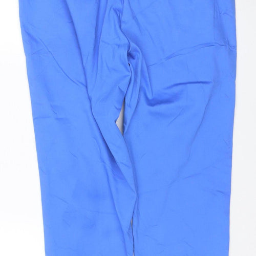 Marks and Spencer Womens Blue Slim Fit Trousers Size 14 Regular