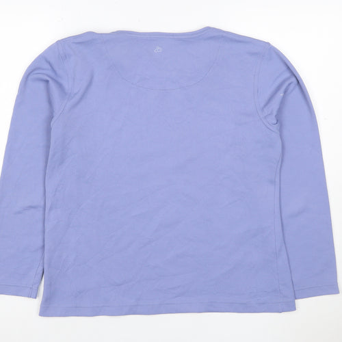Craghoppers Women Blue Long Sleeve Quick Dry Active T-Shirt UK 14