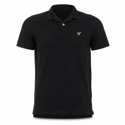 American Eagle Men’s Black Slim Fit Polo Shirt Size S