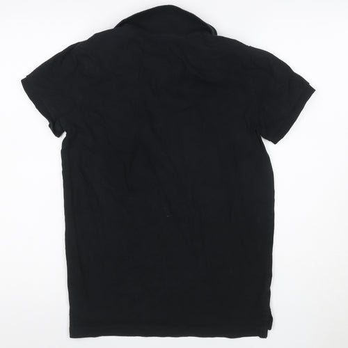 American Eagle Men’s Black Slim Fit Polo Shirt Size S