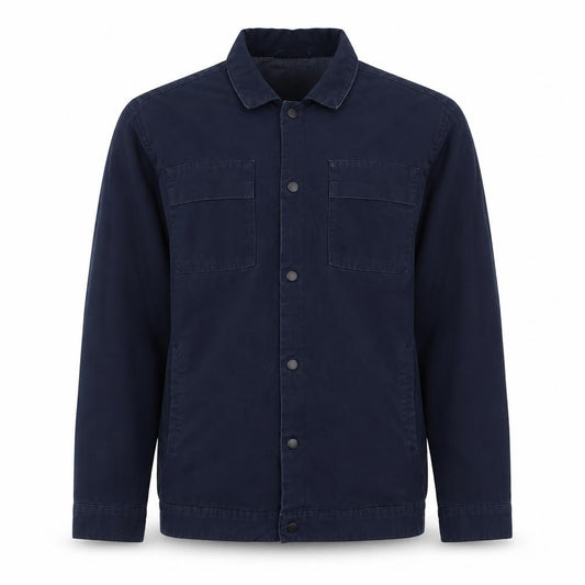 SELECTED HOMME Men's Blue Cotton Casual Jacket Size S