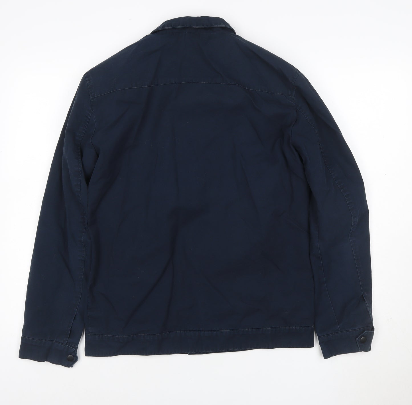 SELECTED HOMME Men's Blue Cotton Casual Jacket Size S