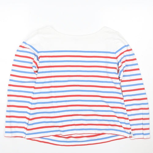 Cath Kidston Women’s Multicoloured Striped Boat Neck Long Sleeve T-Shirt M