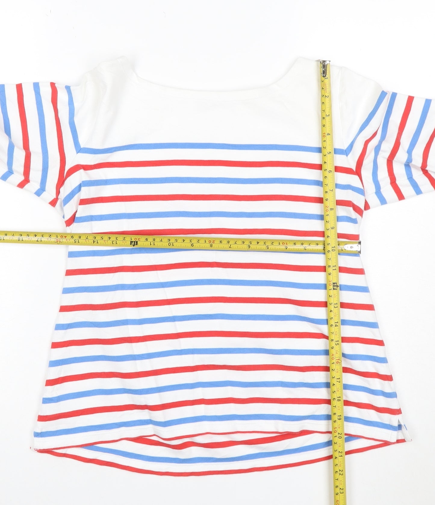 Cath Kidston Women’s Multicoloured Striped Boat Neck Long Sleeve T-Shirt M