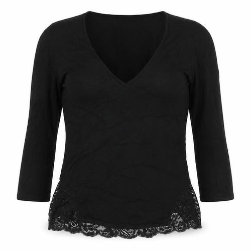 Karen Millen Women’s Black Lace Wrap Blouse Size 12