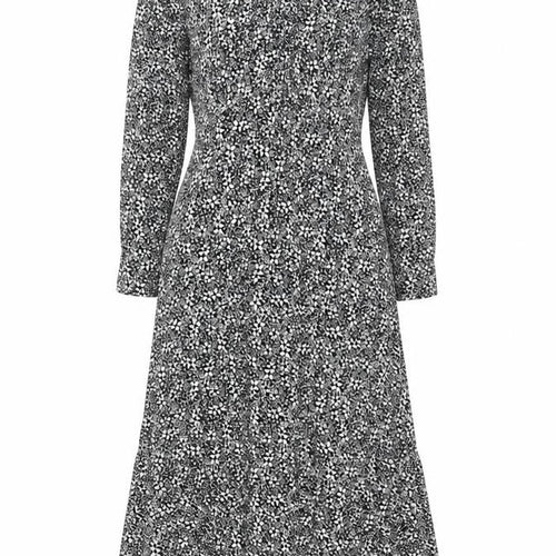Forever New Women's Black Floral Midi Wrap Dress Size 10