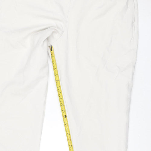 Marks and Spencer Women Ivory Regular Fit Trousers Size 22
