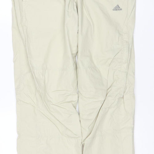 Adidas Men's Beige Cargo Trousers M Lightweight Cotton