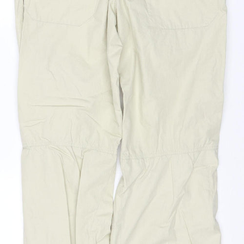 Adidas Men's Beige Cargo Trousers M Lightweight Cotton