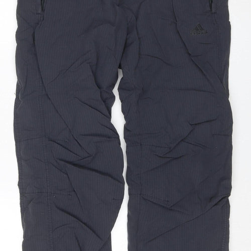 adidas Men's Black S Windbreaker Trousers Lightweight Zip Ankle