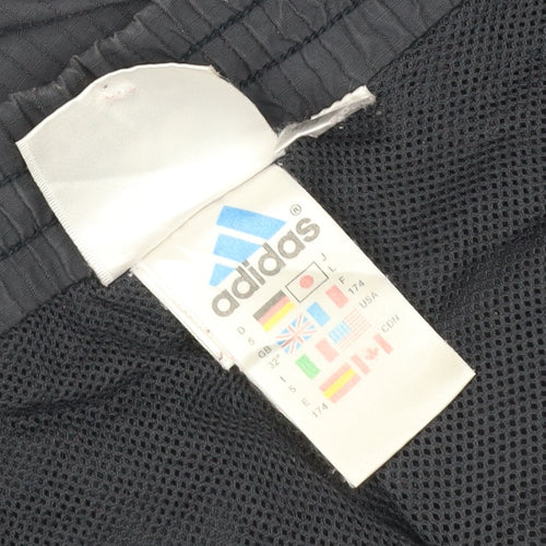 adidas Men's Black S Windbreaker Trousers Lightweight Zip Ankle