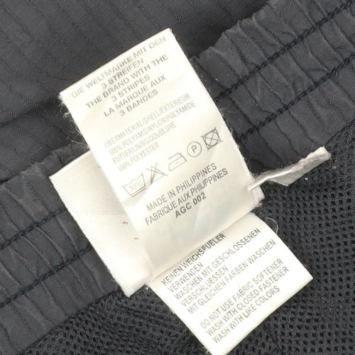 adidas Men's Black S Windbreaker Trousers Lightweight Zip Ankle
