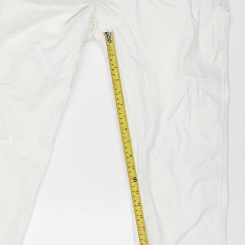 Marks and Spencer Women White Straight Leg Jeans Size 8 Regular Fit