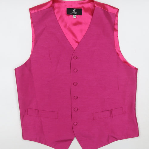 Alexander Dobell Pink Polyester Formal Waistcoat UK 40 M Women's