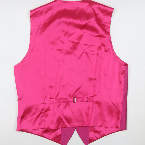 Alexander Dobell Pink Polyester Formal Waistcoat UK 40 M Women's