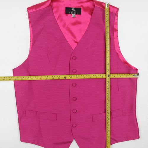 Alexander Dobell Pink Polyester Formal Waistcoat UK 40 M Women's