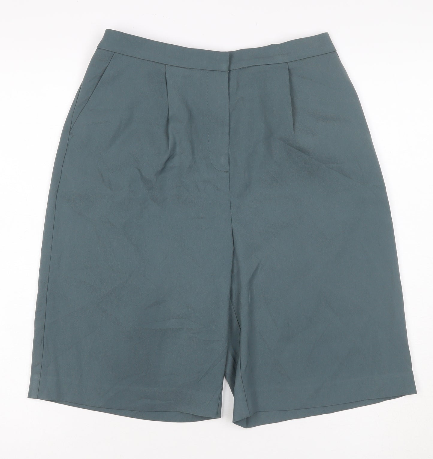 Marks and Spencer Women’s Green Size 10 Bermuda Shorts Regular Fit