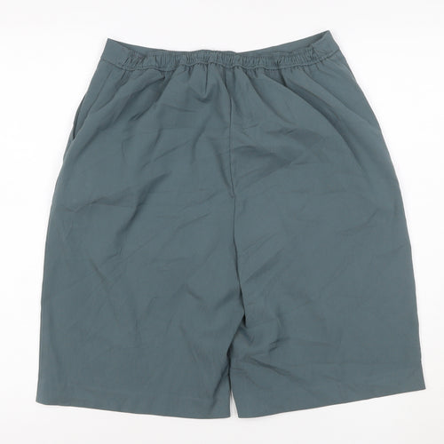 Marks and Spencer Women’s Green Size 10 Bermuda Shorts Regular Fit