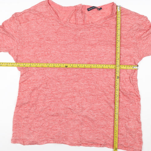 Sportscraft Womens Pink Linen 3/4 Sleeve Blouse Size XL
