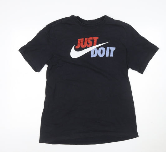 Nike Men's Black Just Do It Graphic Sports T-Shirt Size L
