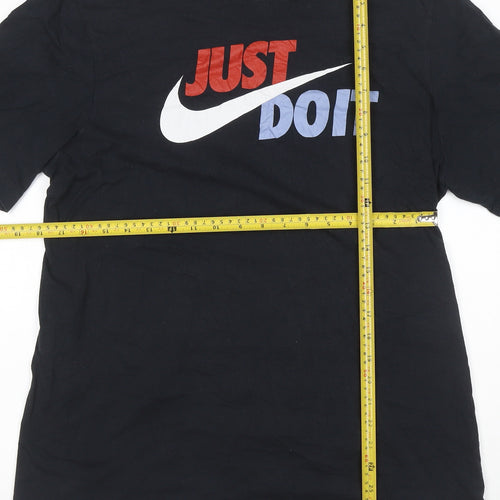 Nike Men's Black Just Do It Graphic Sports T-Shirt Size L