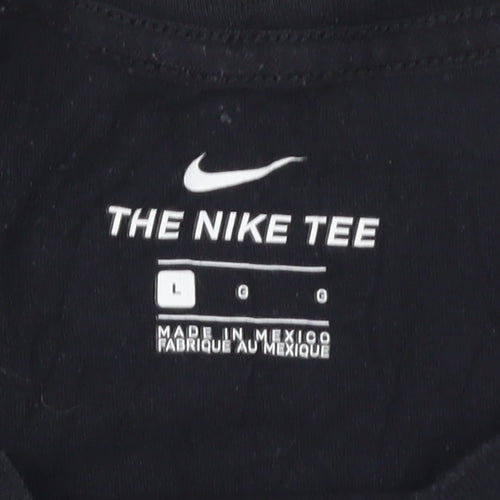 Nike Men's Black Just Do It Graphic Sports T-Shirt Size L