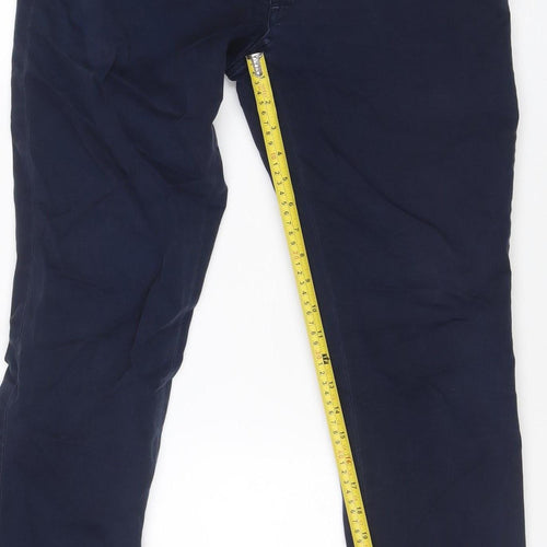 Ralph Lauren Men's Blue 32x32 Chino Straight Fit Cotton Trousers