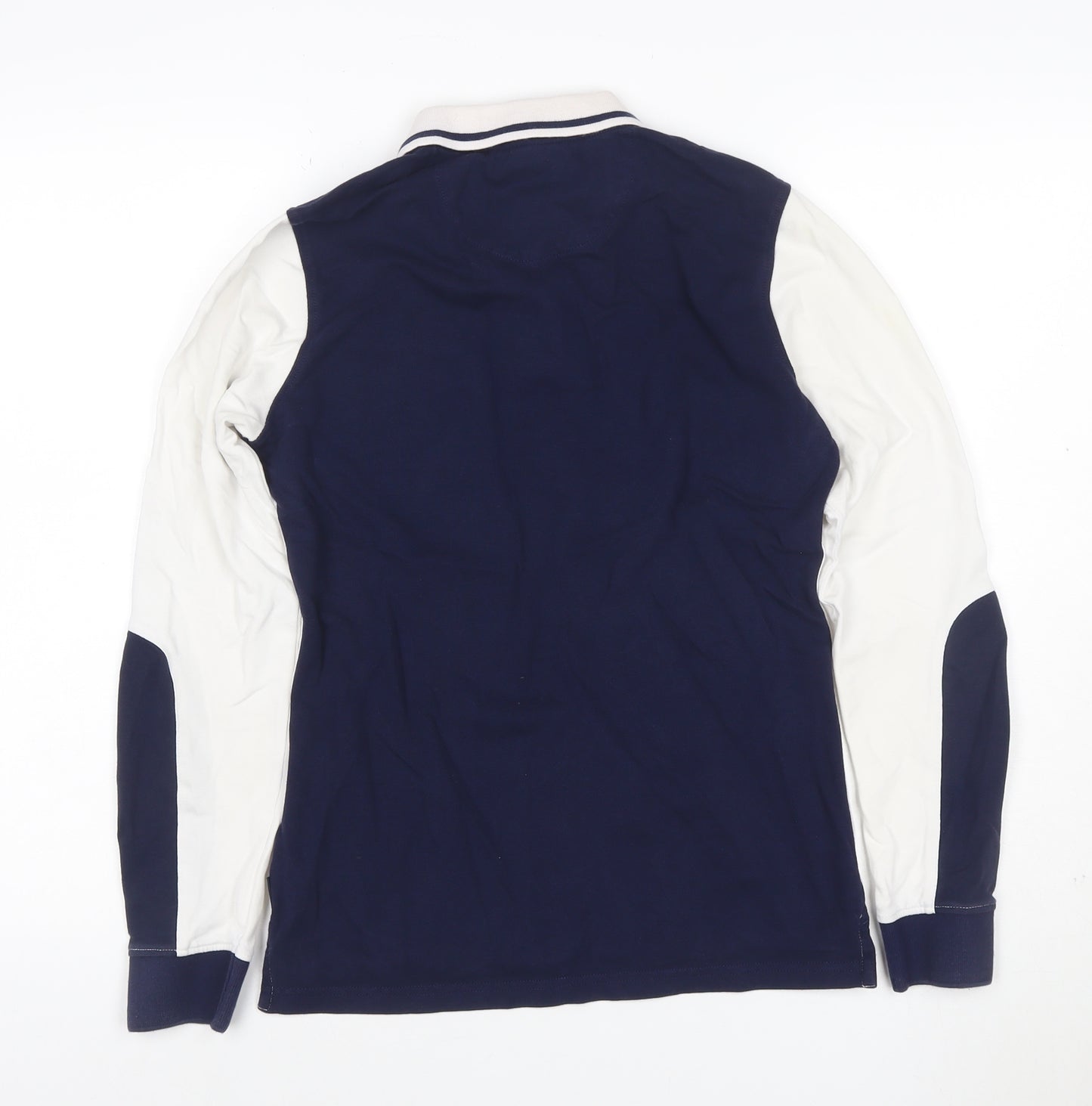 Beverly Hills Polo Club Men's Blue Long Sleeve Cotton Polo M