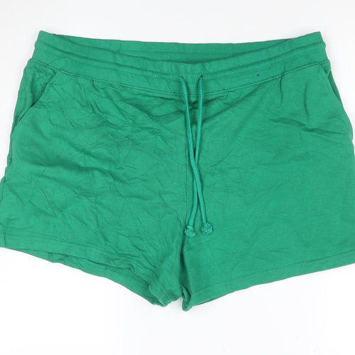 Marks and Spencer Women's Green Size 22 Jersey Sweat Shorts