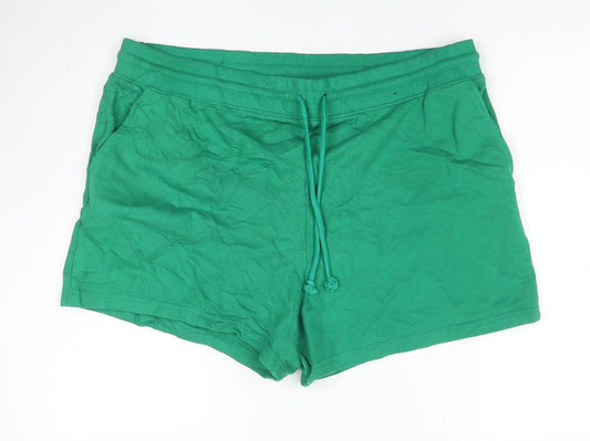 Marks and Spencer Women's Green Size 22 Jersey Sweat Shorts
